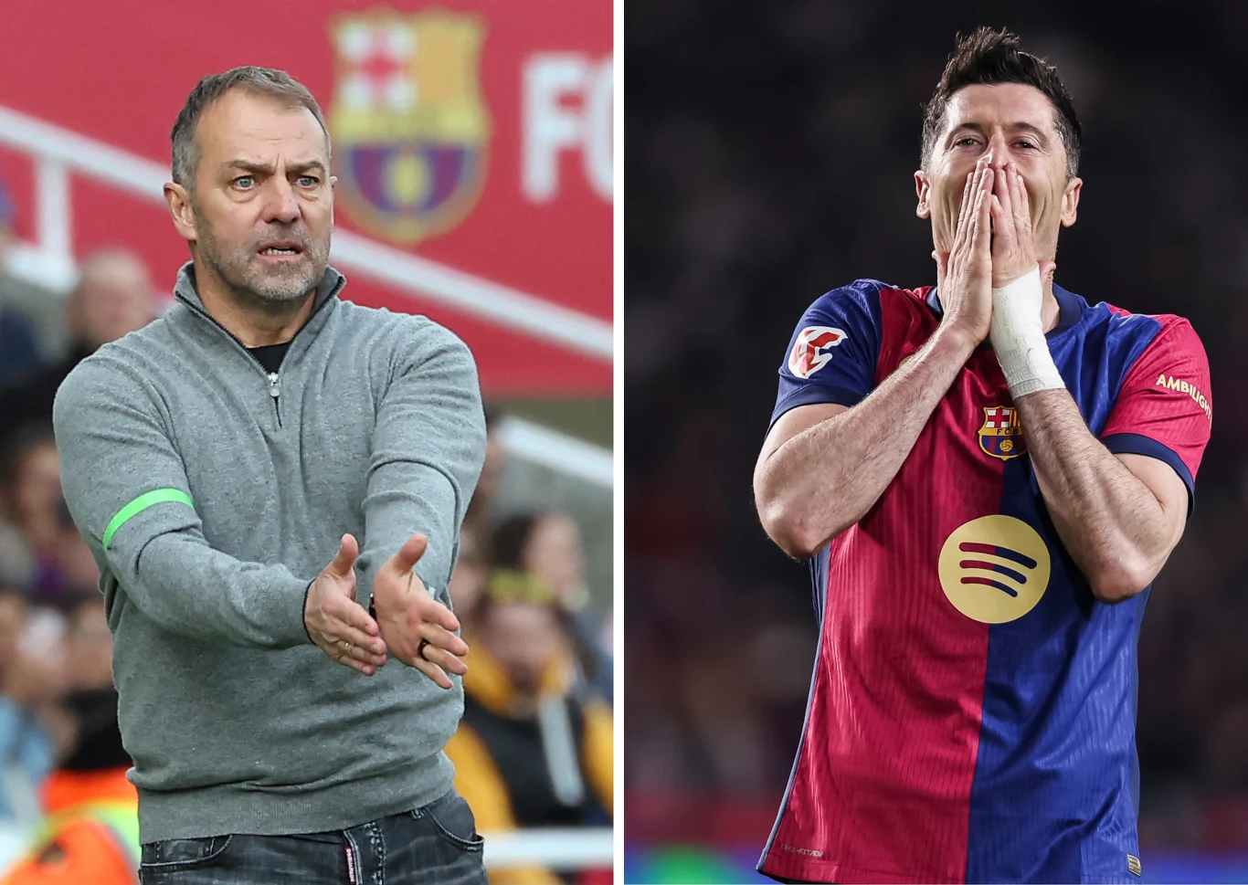 Hansi Flick i Robert Lewandowski Hansi Flick i Robert Lewandowski