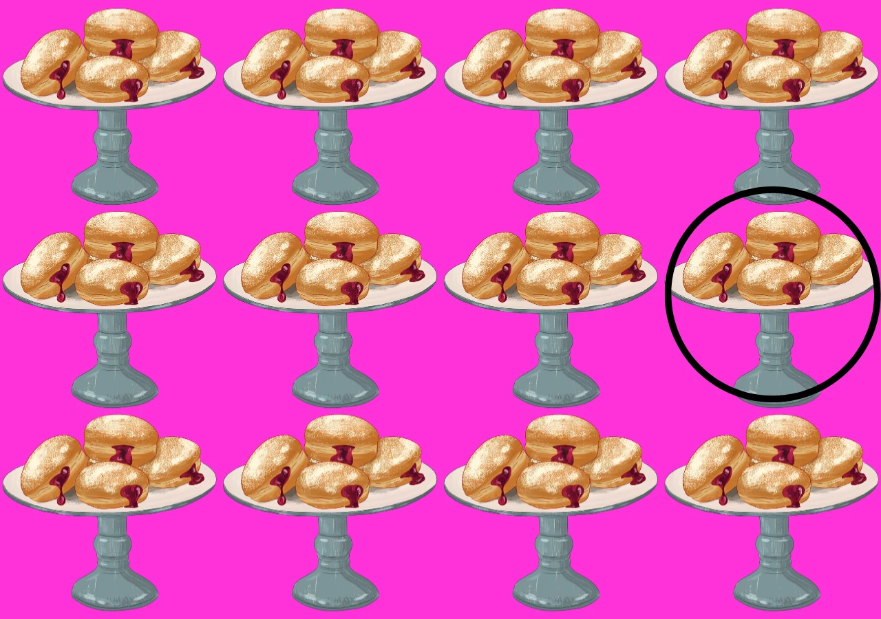 Test na spostrzegawczość. Pączki na Tłusty Czwartek 