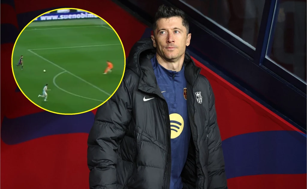 Robert Lewandowski i Ferran Torres Robert Lewandowski i Ferran Torres