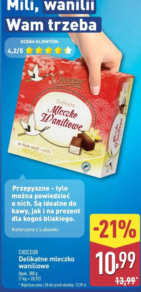 Mleczko waniliowe Choceur