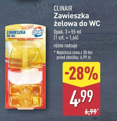 Zawieszka do wc Clinair