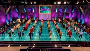 Studio jednej z zagranicznych wersji programu "The Floor"