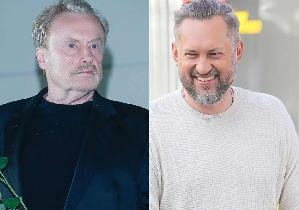 Daniel Olbrychski i Marcin Prokop