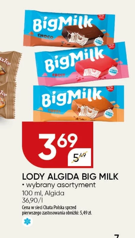Big Milk Toffi Lody 100 ml