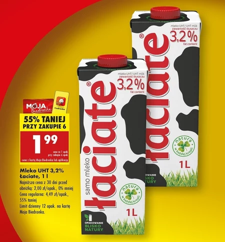 Łaciate Mleko UHT 3,2 % 1 l