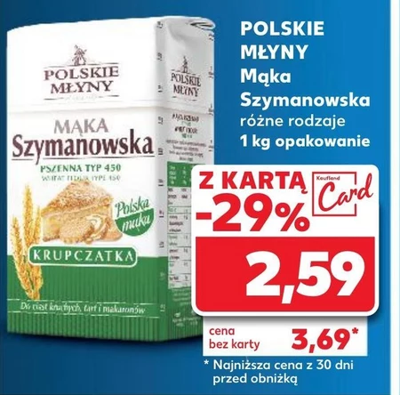 Polskie Młyny Mąka Szymanowska Krupczatka pszenna typ 450 1 kg