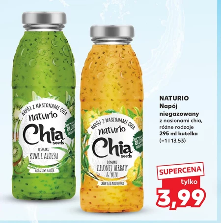 Naturio Napój z nasionami chia o smaku pomarańczy 295 ml