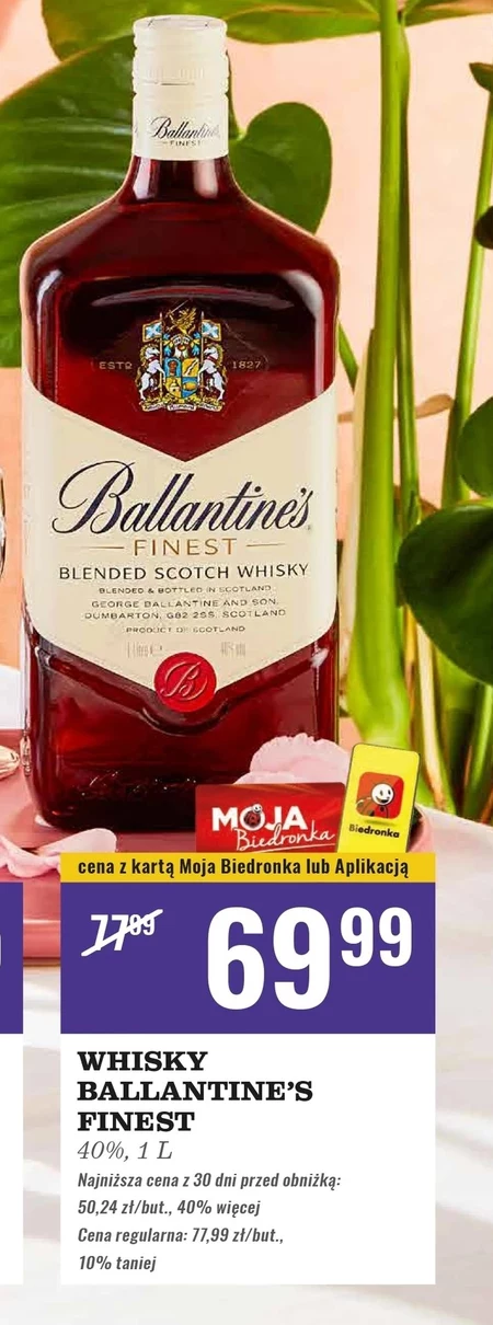 Ballantine's Finest Blended Scotch Whisky 1 l