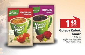 Knorr Gorący Kubek Barszcz czerwony 14 g niska cena