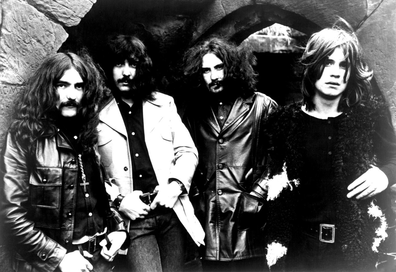 Black Sabbath ok. 1970 r. - od lewej Geezer Butler, Tony Iommi, Bill Ward i Ozzy Osbourne Black Sabbath ok. 1970 r. - od lewej Geezer Butler, Tony Iommi, Bill Ward i Ozzy Osbourne