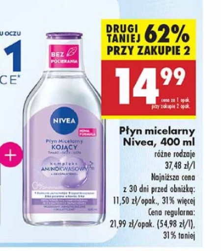 Nivea Płyn micelarny Kojący cera wrażliwa i nadwrażliwa