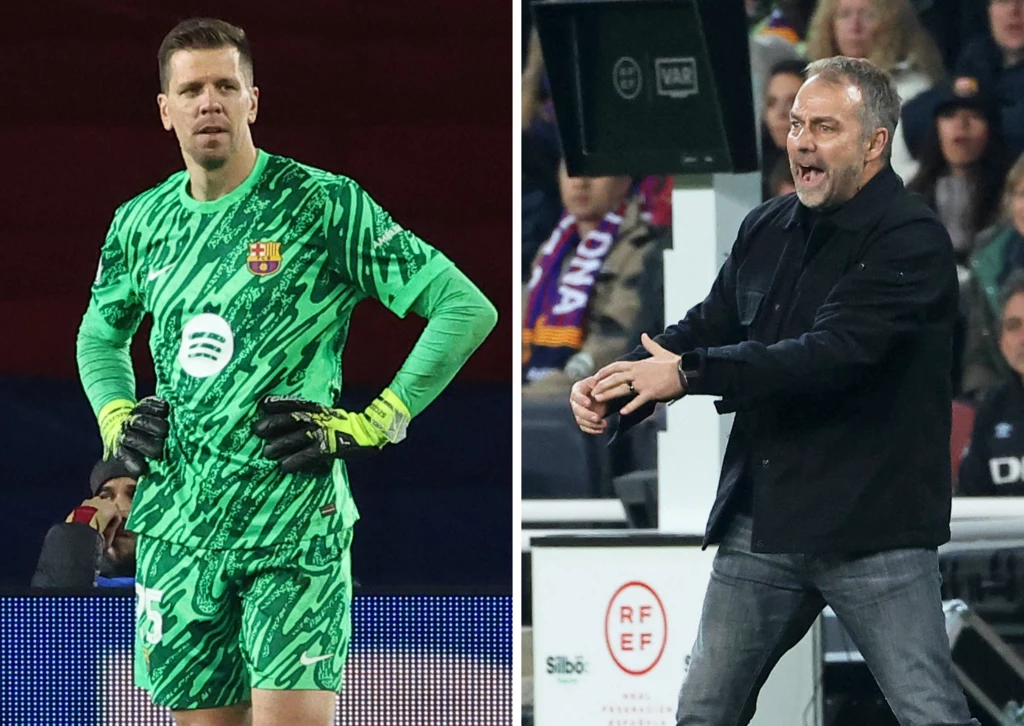 Wojciech Szczęsny i Hansi Flick Wojciech Szczęsny i Hansi Flick