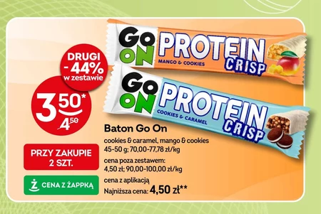 Go On Protein Crisp Proteinowy baton z ciasteczkami i karmelem w polewie 50 g