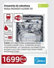 Вбудована посудомийна машина Midea