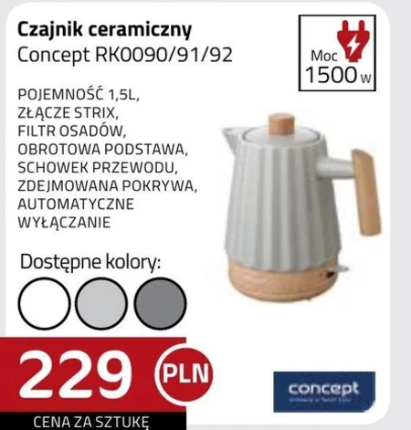 Czajnik elektryczny Concept