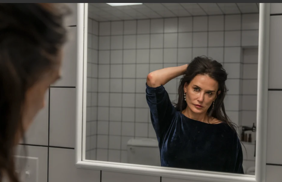 Kadr z filmu Substancja Kadr z filmu Substancja