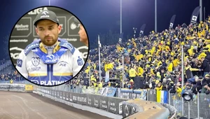 Stadion Motoru Lublin. W kółeczku zamyślony Bartosz Zmarzlik.