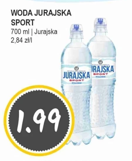 Jurajska Sport Naturalna woda mineralna niegazowana 700 ml