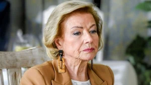 Bożena Dykiel na planie "Na Wspólnej"