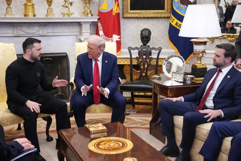 W Gabinecie Owalnym Białego Domu doszło do awantury pomiędzy Wołodymyrem Zełenskim a Donaldem Trumpem i J. D. Vance'em W Gabinecie Owalnym Białego Domu doszło do awantury pomiędzy Wołodymyrem Zełenskim a Donaldem Trumpem i J. D. Vance'em