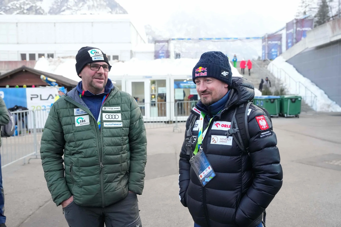 Robert Mateja i Adam Małysz