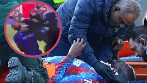 Makabryczne kopnięcie w głowę w Pucharze Anglii. Padł nieprzytomny