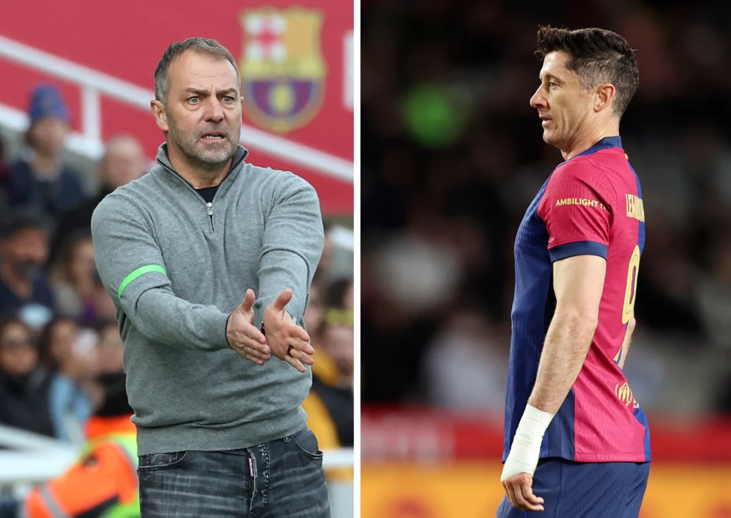 Hansi Flick i Robert Lewandowski Hansi Flick i Robert Lewandowski