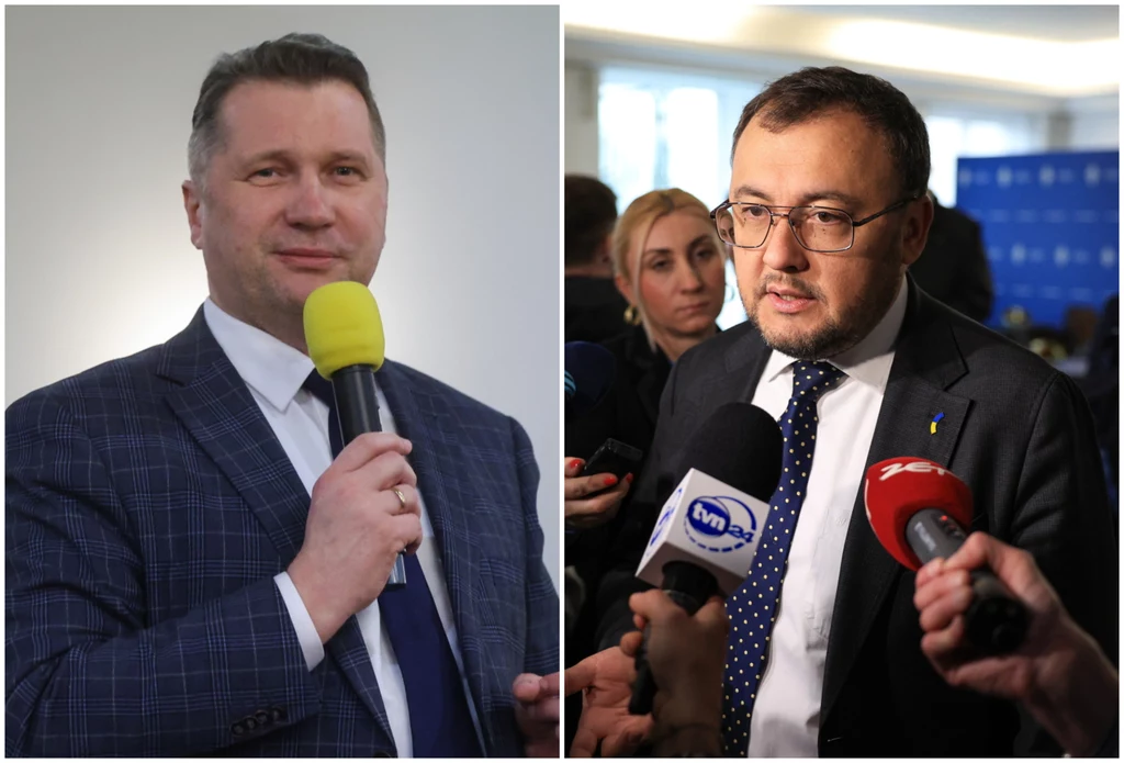 Przemysław Czarnek i ambasador Ukrainy Wasyl Bodnar Przemysław Czarnek i ambasador Ukrainy Wasyl Bodnar