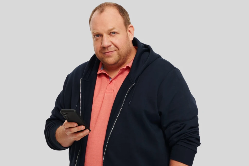 Bartłomiej Nowosielski jest twarzą kampanii "Porozmawiajmy szczerze o otyłości", fot. materiały prasowe kampanii