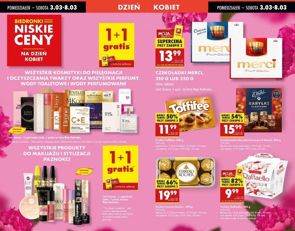 Biedronka oferuje kosmetyki w gratisie!