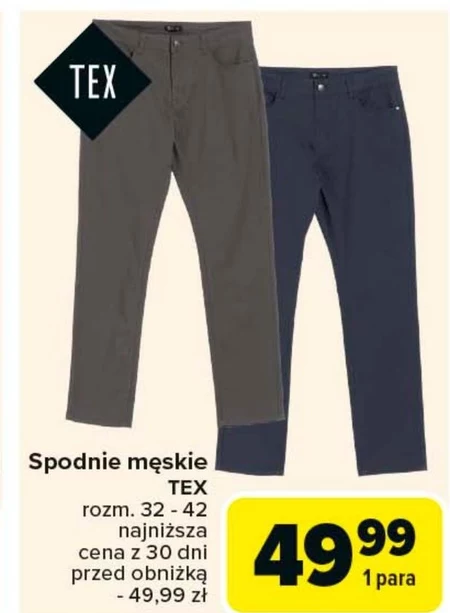 Spodnie męskie TEX