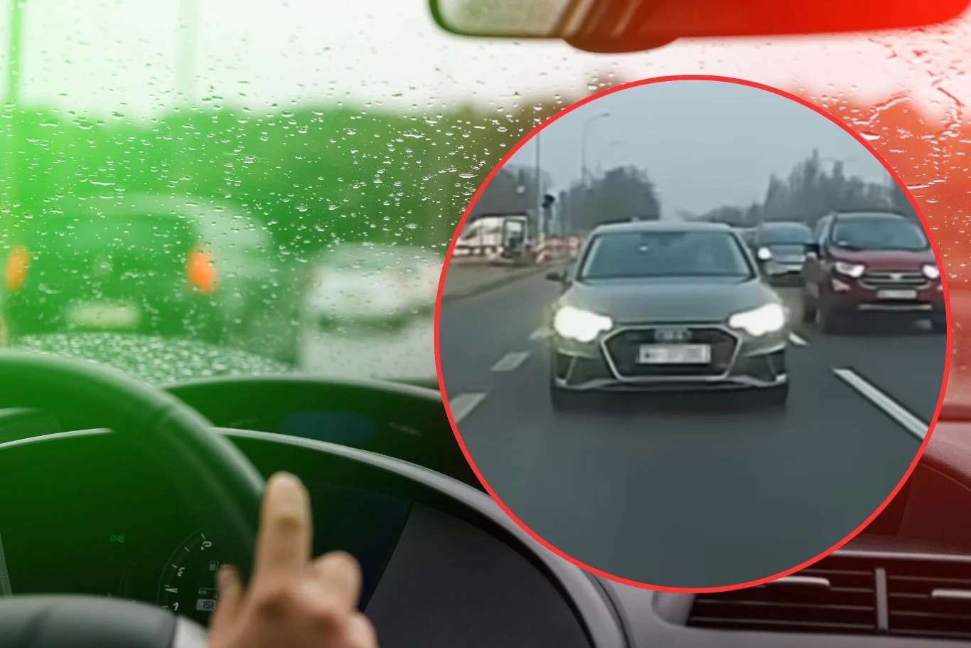 Kierowca Audi wykonywał niebezpieczne manewry. Lista wykroczeń może być długa Kierowca Audi wykonywał niebezpieczne manewry. Lista wykroczeń może być długa