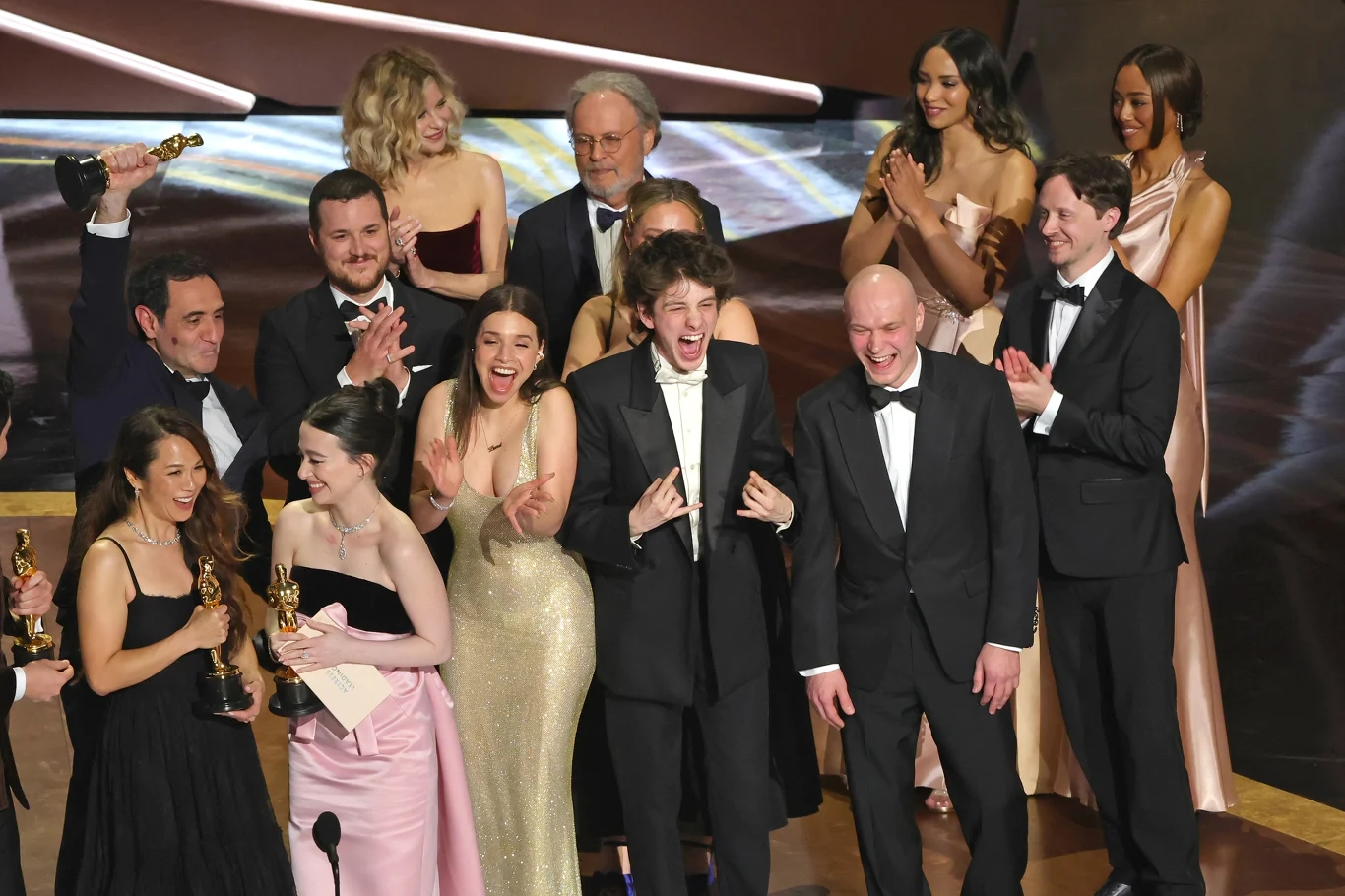 Ekipa filmu "Anora" na oscarowej gali Ekipa filmu "Anora" na oscarowej gali