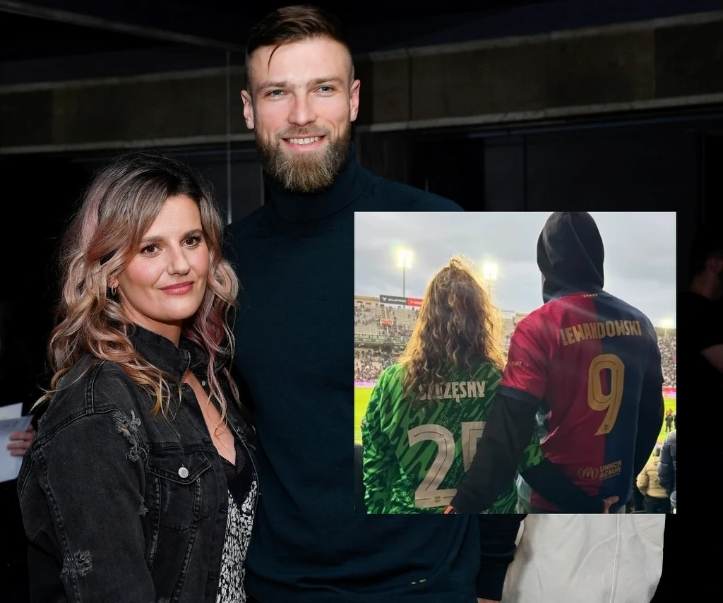 Zofia Zborowska i Andrzej Wrona na meczu FC Barcelona-Real Sociedad Zofia Zborowska i Andrzej Wrona na meczu FC Barcelona-Real Sociedad