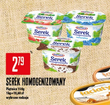 Piątnica Serek homogenizowany naturalny 150 g