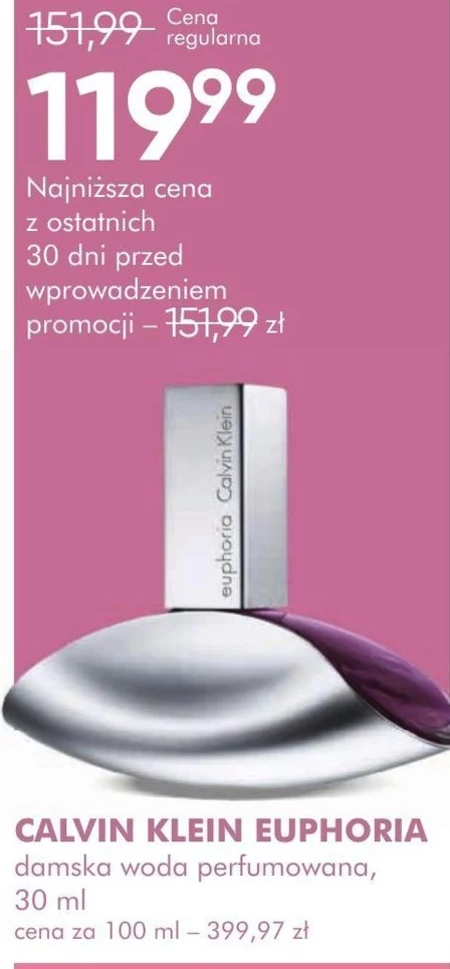 Woda perfumowana damska Calvin Klein