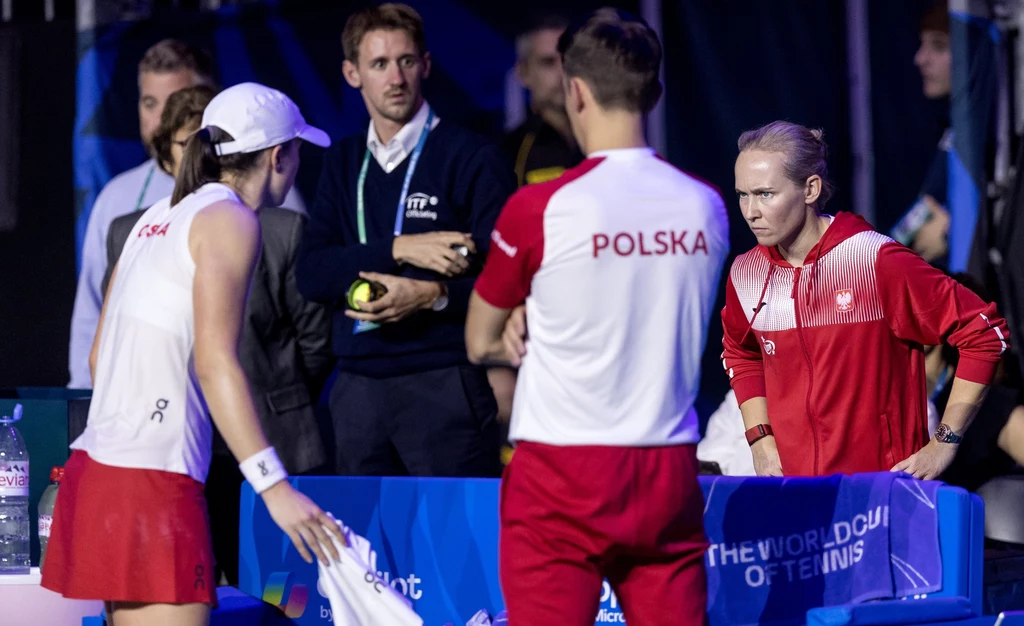 Daria Abramowicz (z prawej) i Iga Świątek. Tyłem Dawid Celt Daria Abramowicz (z prawej) i Iga Świątek. Tyłem Dawid Celt