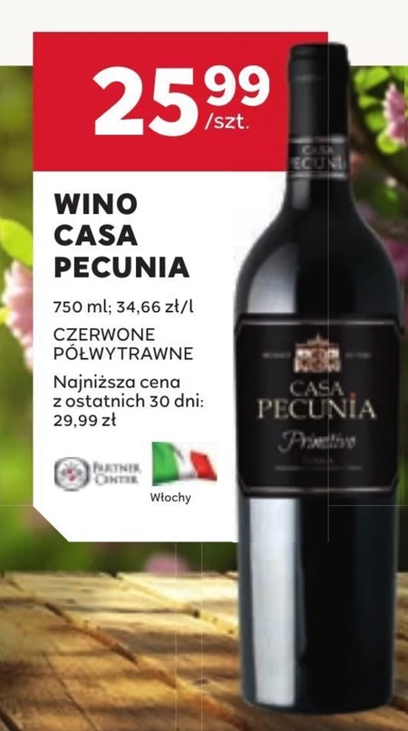 Wino półwytrawne Casa Pecunia