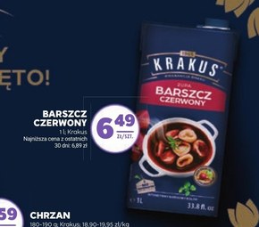 Krakus Zupa barszcz czerwony 1 l niska cena