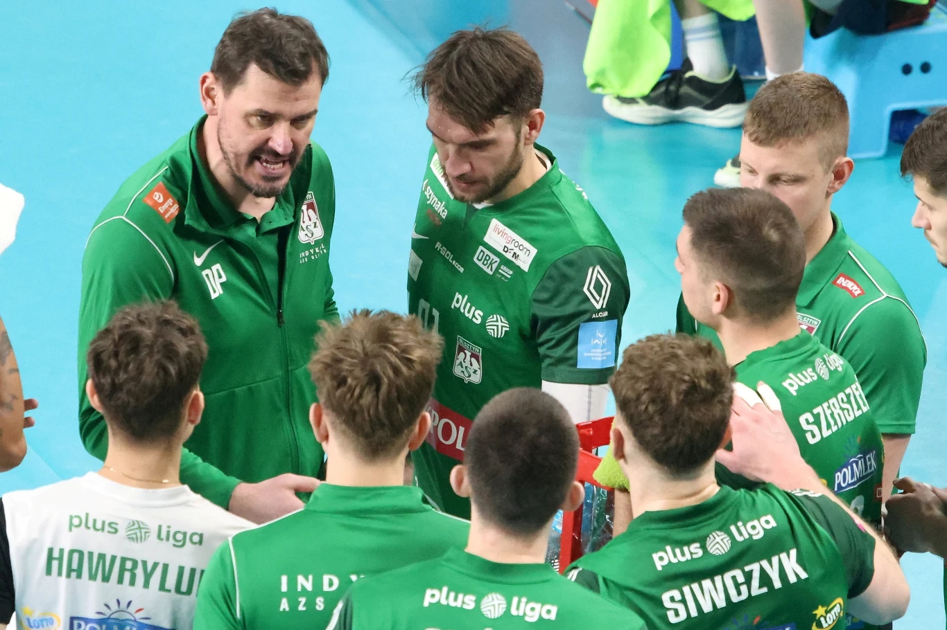 Daniel Pliński i siatkarze Indykpolu AZS Olsztyn