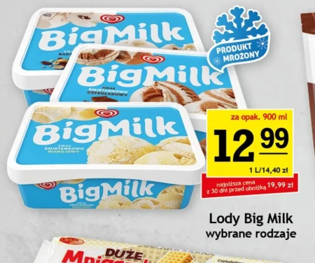 Big Milk Lody smak ciasteczko 900 ml