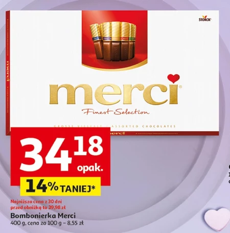 merci Finest Selection Kolekcja czekoladek 400 g (32 sztuki)