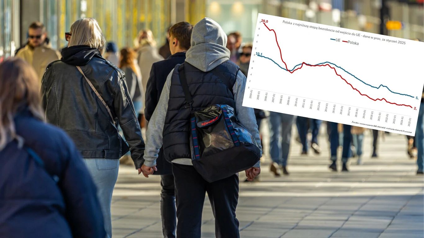 Eurostat: Stopa bezrobocia w styczniu w Polsce wyniosła 2,6 proc., najmniej w UE Eurostat: Stopa bezrobocia w styczniu w Polsce wyniosła 2,6 proc., najmniej w UE