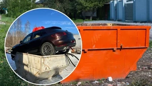 Porsche Macan trafiło na śmietnik. Miało być prezentem dla żony