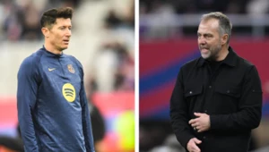 Robert Lewandowski i Hansi Flick