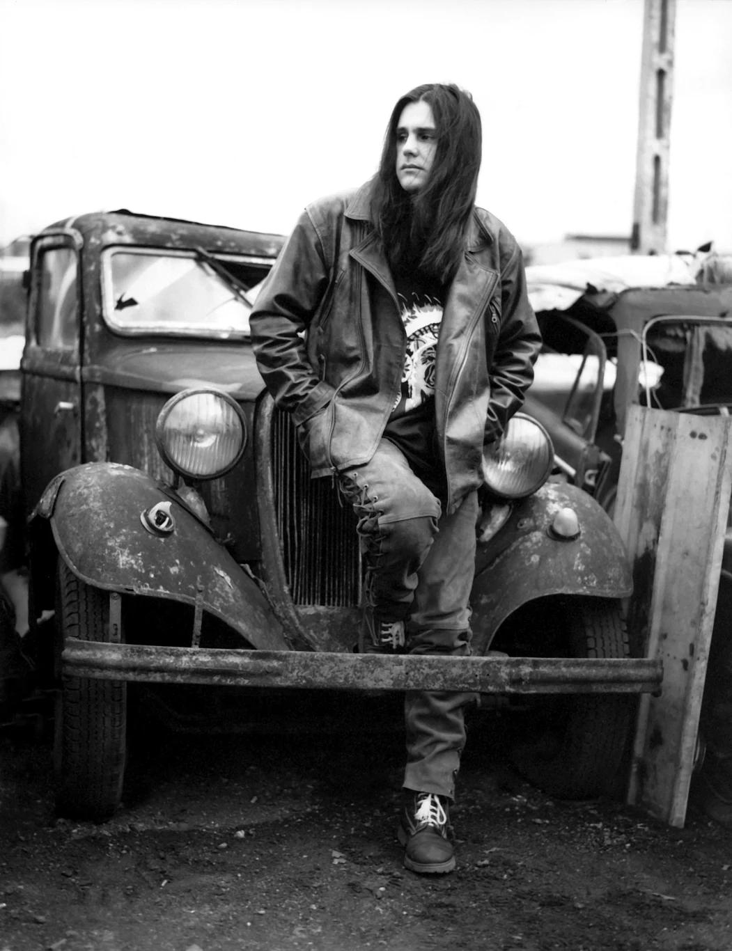 Piotr Banach w składzie grupy Hey w latach 90.