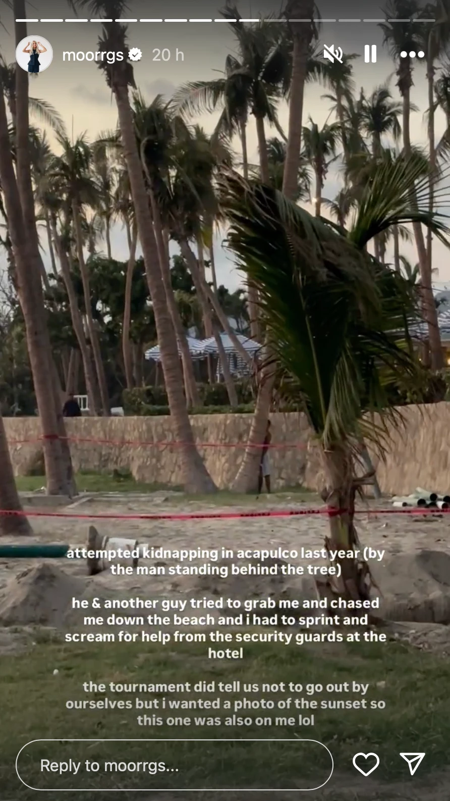 Morgan Riddle o mały włos uniknęła porwania w Acapulco Morgan Riddle o mały włos uniknęła porwania w Acapulco