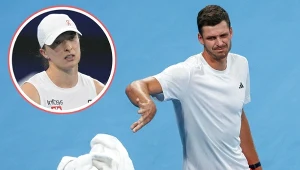 Zeszli z kortu, Hurkacz zaczął mówić o Świątek. Wszyscy słyszeli