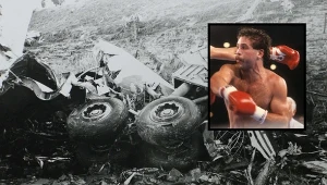 Katastrofa samolotu PLL LOT "Mikołaj Kopernik" na warszawskim Okęciu. Na pokład miał wsiąść m.in. Bobby Czyz (w ramce), ale opatrzność nad nim czuwała...