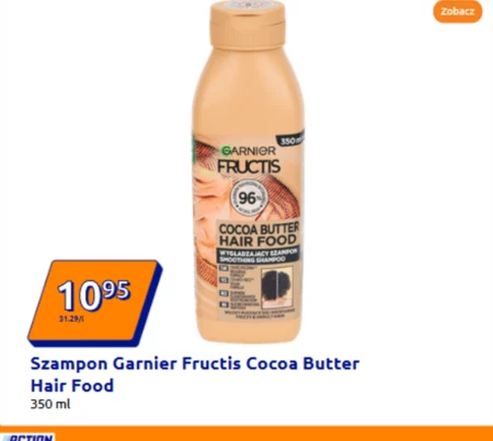 Garnier Fructis Macadamia Hair Food Szampon wygładzający 350 ml